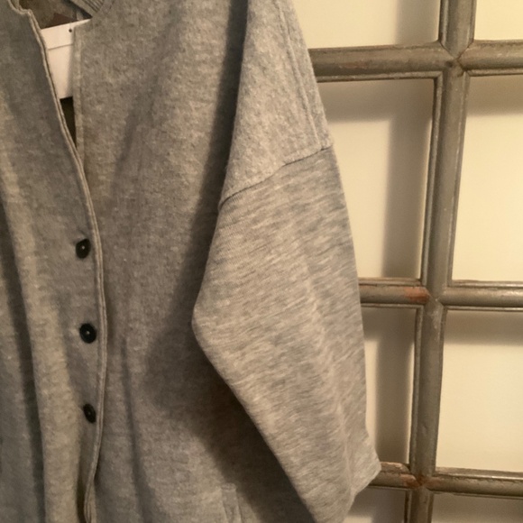 J Jill 3x NWT Grey Sweater Over Size Jacket - Picture 4 of 6